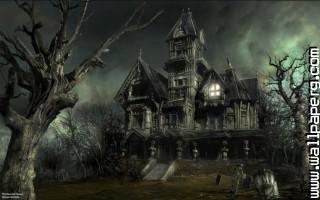 Gothic halloween haunted houses awesome wallpaper