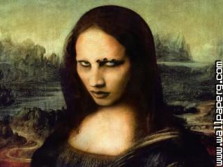 Gothic marilyn manson mona lisa awesome wallpaper