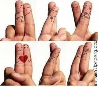 Fingers hug