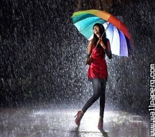 Girl in rain