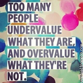 People value motivational quote