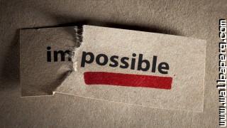 Imposible motivational quote