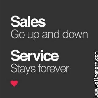 Sales vs service motivational quotes