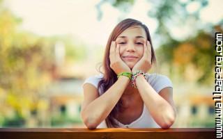 Cute girl smile