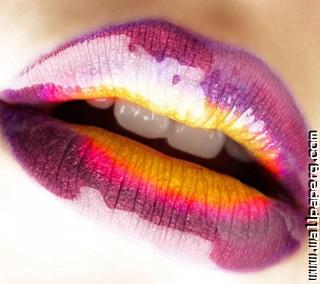 Colourful lips