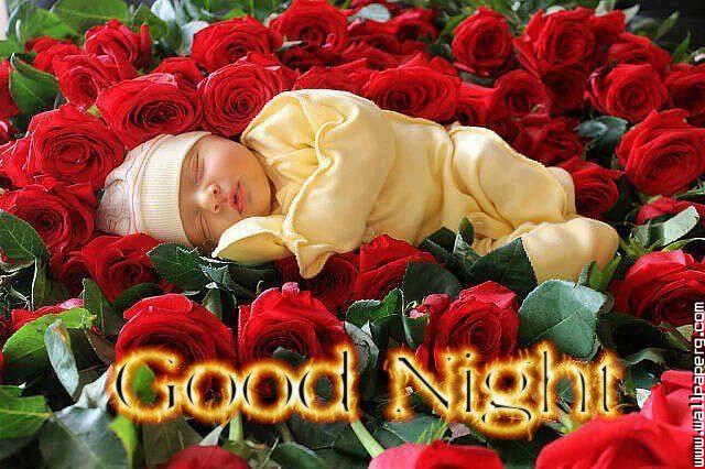 Sweet baby good night wallpaper