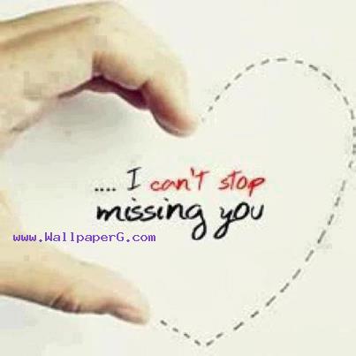 I cant stop missing you