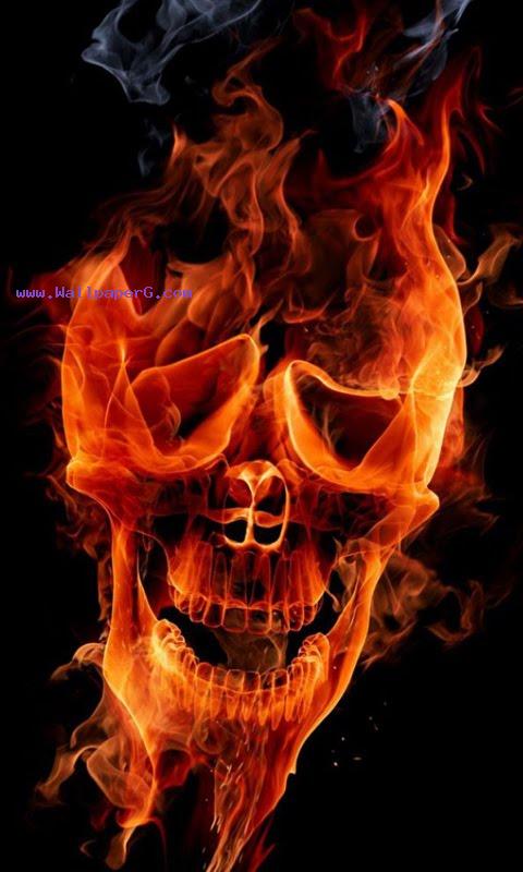 Firing skull screensaver