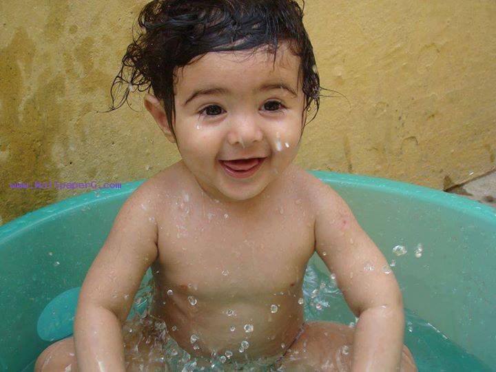 Baby in bath tub