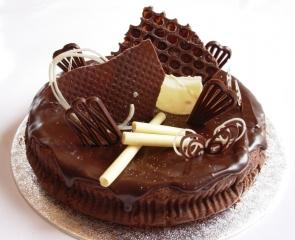 Big chocolate birthday cake