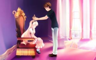 Couple love fantasy anime