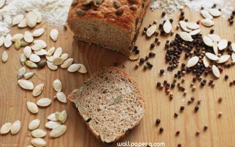 Bread with seeds hd wallpaper