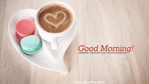 Good morning coffee cup heart photos