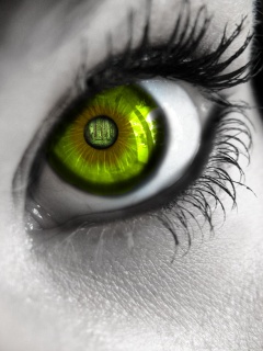 Green eyes