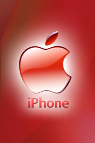 Iphone red apple theme