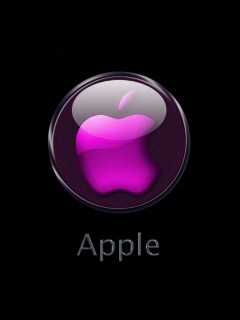 Pink apple logo