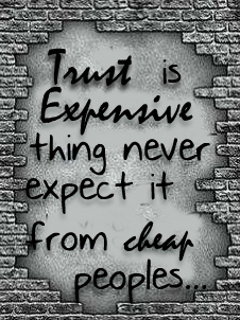 Trust is expensive