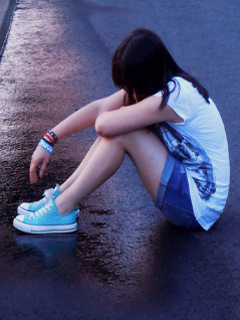  Wallpaper on Download Alone Girl   Sad Girls Wallpapers For Your Mobile Cell Phone