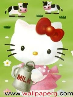 Kitty with milk