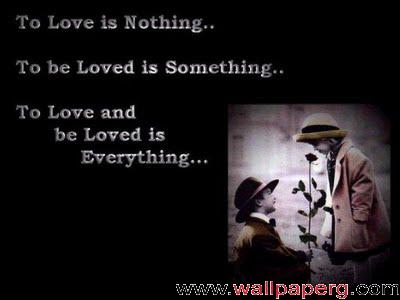 To love is nothing