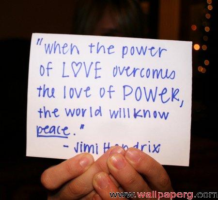 Power of love