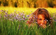 Girl in farm