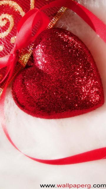 Christmas red heart