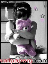 Girl with teddy bear