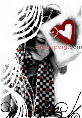 Love heart of girl