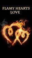 Flamy heart love