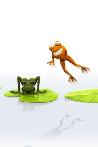 Lively frog