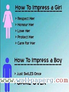 Impress a boy vs girl