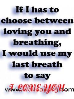 Has to choose