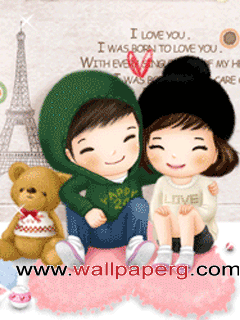 Download Lovely kiss - Cool animated wallpapers for your mobile cell phone