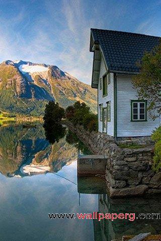 Reflection of the house