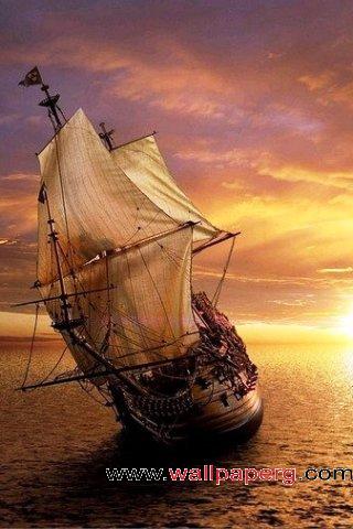 Ocean sailing ship