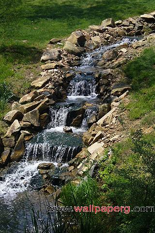 Man made waterfall