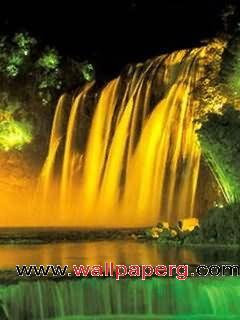 Beautiful waterfall scenery 