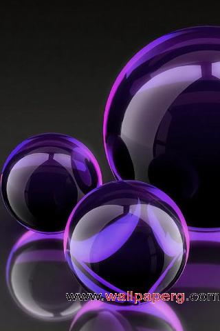 Purple crystal balls