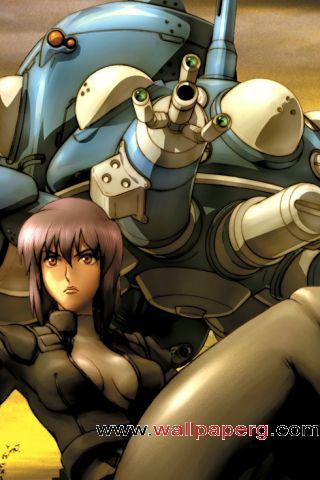 Motoko with tachikoma