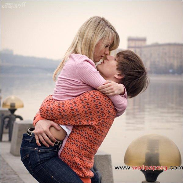 Hugging couple