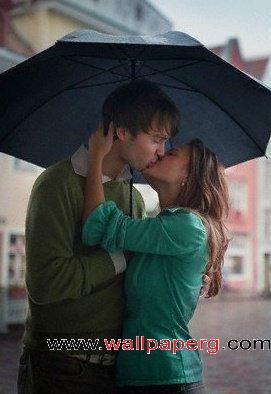 A kiss in the rain