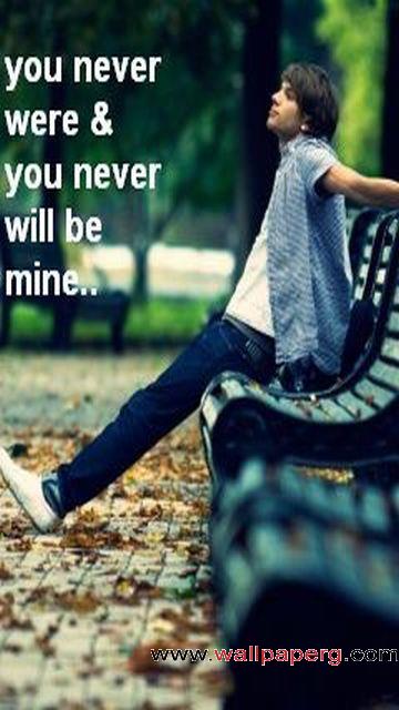 You will never be mine