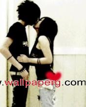 Sweet loving kiss