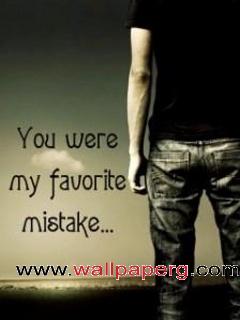 You were my favorite mistake