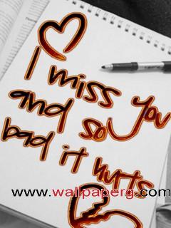 I miss you 14