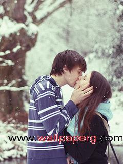 Kissing couple