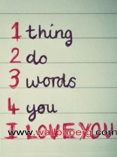 3 words to say