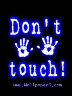 Do not touch man