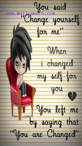 You are changed